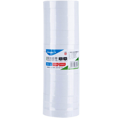

GuangBo 16 package 18mm 10y double-sided tape cotton paper double-sided adhesive office stationery SM-10