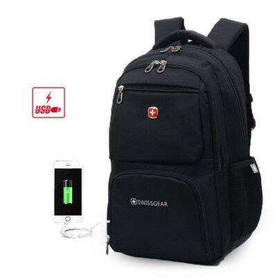 

New Swiss Military Army Multifunction Laptop Bag 12-16inch" Laptop Backpack External USB Charge schoolbag bag Travel bag