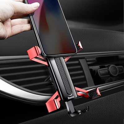 

Baseus Car Phone Holder For iPhone X 8 Samsung S9 Huawei Xiaomi Cell Phone Holder Spiderman Gravity Air Vent Mount Holder Stand