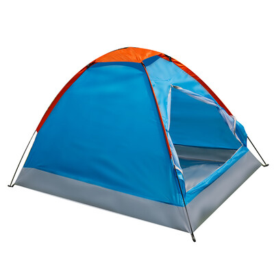 

Red camp outdoor tent double double windproof wild camping tent moon blue