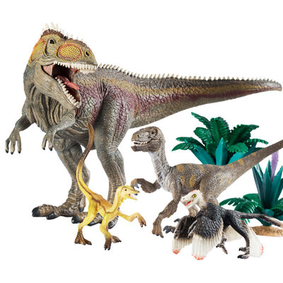 

Сила Schleich детей игрушки динозавр модель динозавров динозавр животная модель моделирование просветление познавательных обучающие игрушек - Гиганотозавр и Velociraptor дракон игрушка SCHC42264