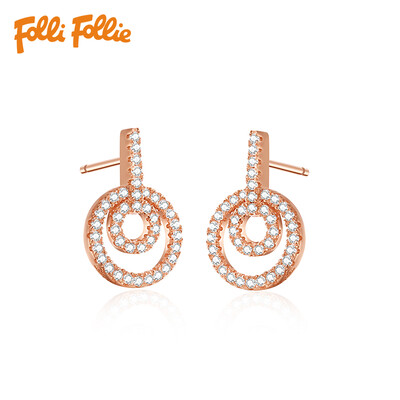

Folli Follie Ms. Fuli Fu Li ring diamond earrings earrings 3E17S023RC