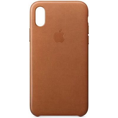 

iPhone X leather case phone case phone case - saddle brown