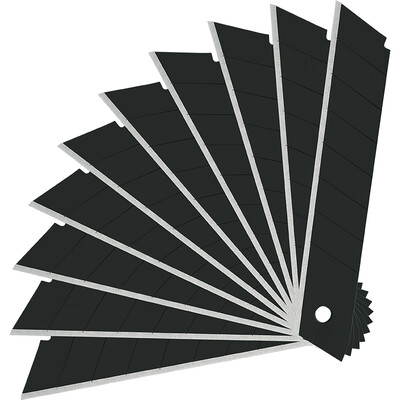 

Kraft Weir blade 10 pieces 18mm large SK5 material wallpaper knife cutting blade KU2714
