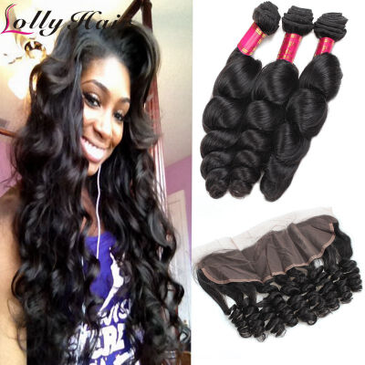 

Brazilian Loose Wave Virgin Hair With 13"*4" Ear To Ear Fashion Lace Frontal Closure Cheap High Quality Lace Frontal Closure