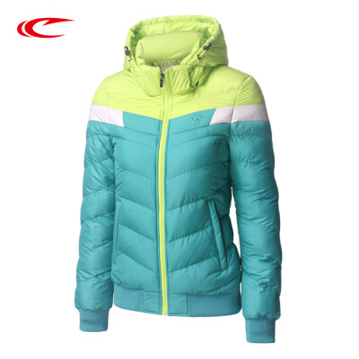 

SAIQI New Winter Jacket Women Hooded Coat Male Thick Jacket Female Cotton-Padded Color Patchwork Trainning Jackets