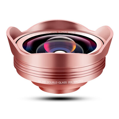 

Umeitu D25 mobile lens anti-distortion ultra-wide-angle macro combo general Apple Huawei oppo&other external camera camera rose gold