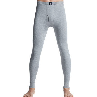 

Playboy men&39s comfort elastic cotton dark root foundation warm pants men&39s bottom single pants men light linen gray XL
