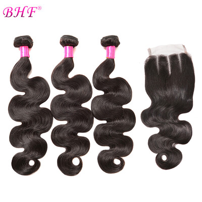 

BHF Virgin Hair 3 Bundles Brazilian Body Wave Grade 8a Mink Brazilian Virgin Hair 8-28 Inches Human Hair Weave