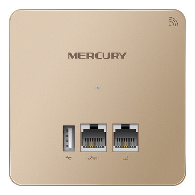 

Mercury (MERCURY) MIAP303P Gold Edition 300M беспроводная точка доступа панель 86 бизнес-класса отель Villa точка доступа Wi-Fi POE блок питания управления AC