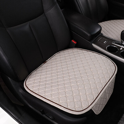 

Mu Bao MUBO car cushion linen square pad front row single-piece cushion four seasons common cushion non-slip office chair seat cushion black