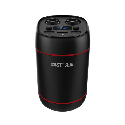 

SAST Car Charger Cigarette Lighter Hand-off Calling Dual USB Port Quick Charge 3.1A Black Touch 3