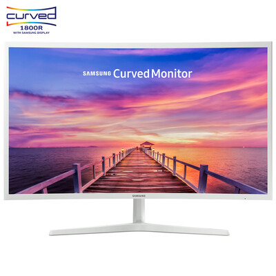 

SAMSUNG 31,5-дюймовый криволинейный кривизна 1800R с широким углом зрения Компьютерный монитор настенного крепления C32F395FWC (двойной интерфейс HDMI / DP)