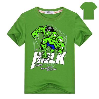 

Футболки-майки Captain America и Hulk Pattern Футболки с коротким рукавом Хлопковые мстители мальчики одевают детские майки 2-11Y