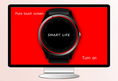

Elegance Round dual mode V9 Android wear smartwatch Bluetooth Smart Watch Phone w Pedometer SIM Call camera Sport Watch