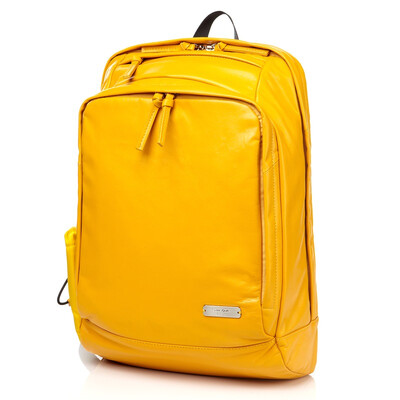 

New beauty Samsonite red standard Bowery Korean version of the trend of leisure computer shoulder bag 98B 06001 yellow