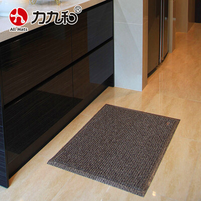 

All Mats two-color silk circle dusting mat carpet mat porch mat door mat floor door mat 45x75cm dark brown