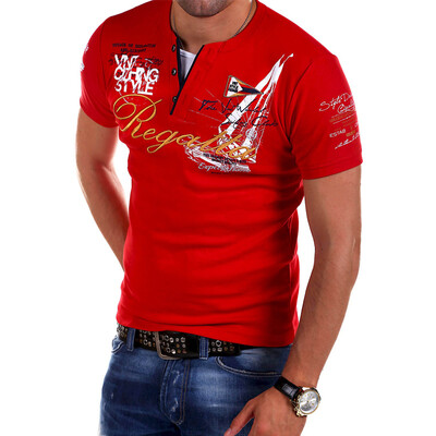 

Plus Size Men's Fashion Personality Cultivating Short-sleeved T-Shirts S-4XL
