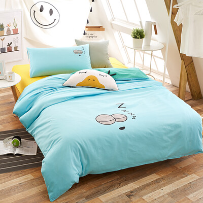 

Brata Three piece set Cotton bedding Bedbed Pillowcase Cotton kits Single bed use