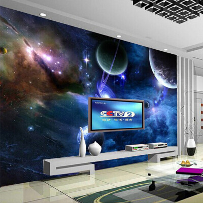 

Custom 3D Stereo Wallpaper Living Room Bedroom Suspended Ceiling 3D Murals Star Planet Universe Space Planet Photo Wallpaper