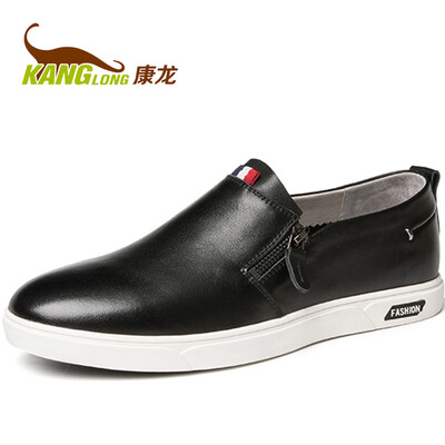 

Kang Long male soft bottom lazy feet comfortable wear low shoes black 273113045 41 yards black 41