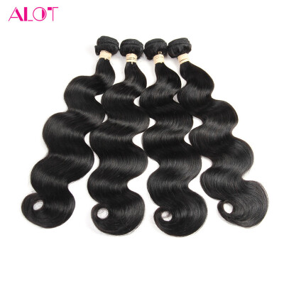 

Alot перуанские волосы волос волос волос волос первские 4 ПК пакет Unprocessed Hair Weave No Remy Hair Free Shipping