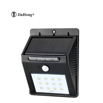 

Acousto-optic control infrared sensor lawn night lamp Wireless Security Motion solar lamp outdoor garden light 12 LED Wall light