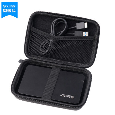 

Orric (ORICO) 2.5-inch mobile hard disk protection package multi-function digital storage bag case portable dustproof shockproof black PHM-BK