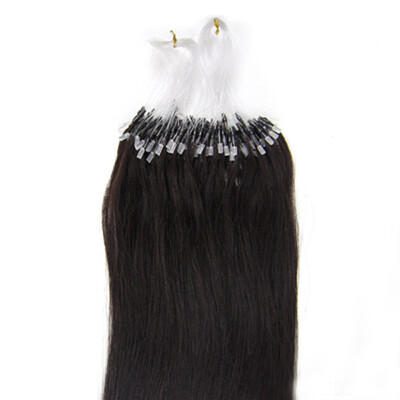 

Promotion High Quality 100PcsSet 50g Easy Loop Micro Ring Beads Tipped Human Hair Extensions 16 18 20 22 24 26Inch