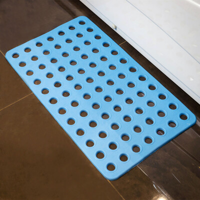 

американский сайт (LIDIMEI) ПВХ ванна концентрические давление коврики, голубой, овальный прессованием из ПВХ 39 * 74см