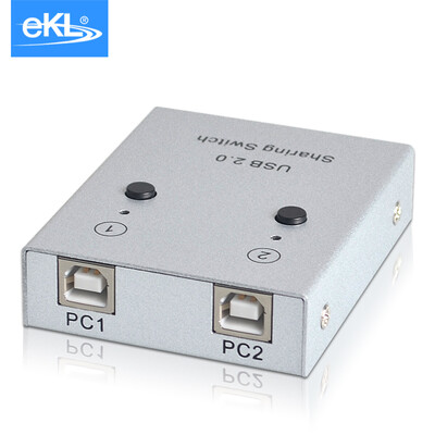 

eKL KVM switch 2 port USB multi-computer VGA switcher video KVM manual two in one out shared mouse&keyboard display printer sharing device 21A