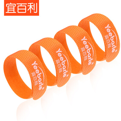 

Yi Bai Li Li line with storage line cable tie household appliances computer power harness tied winding tied with Velcro finishing belt 15 150mm orange 4 only 6003