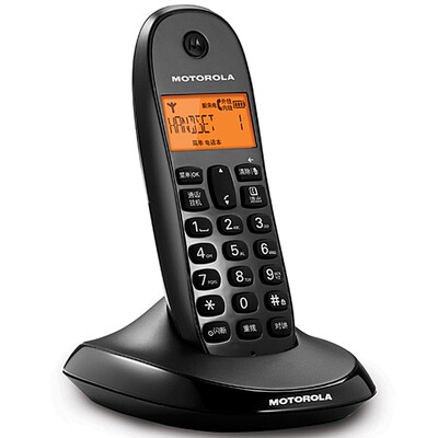 

Motorola (Motorola) C1001OC цифровой беспроводной телефон базовая машина одиночный вызывающий экран дисплея подсветка домашний офис фиксированный беспроводной телефон стационарный (черный)
