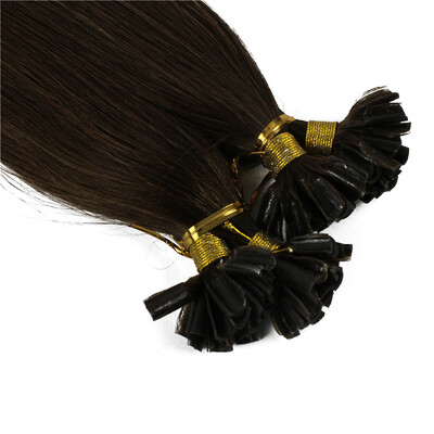 

1gs 100g Human Remy Hair Black Ash Brown Platinum Blonde Straight Custom Capsule Keratin Nail U-tip Fusion Hair Extensions