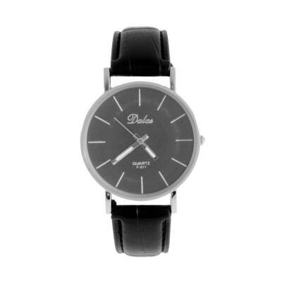 

Fashion Men Women Simple Style Big 3 Hands PU Leather Quartz Wrist Watch