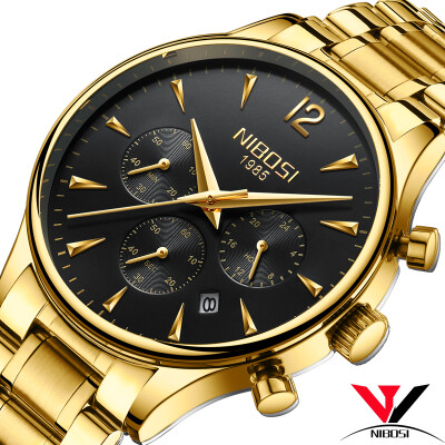 

Quartz Wristwatch Male Watch Luxury Brand Dress Watches Luxury Waterproof Watch Stainless Steel Case Black Clock Saat Reloj