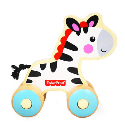 

Fisher Fisher Price Маленькие образовательные раннего детства игрушка животное тележки - маленькая зебра FP1007