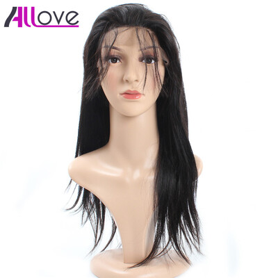 

7A Virgin Hair Straight Non-Remy Full Lace Human Hair Wigs Allove Hair Products 10-30 inch Brazilian Straight Hair