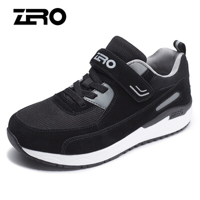 

Zero degree ZERO men&women sports outdoor middle-aged walking slip shock absorption casual old shoes Y73100 female models black 38