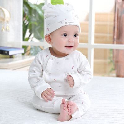 

Jingdong joy joint name Bell kiss baby clothes newborn clothes open baby onesies clothing clothes romper B6151 white 80 yards dog year commemorative