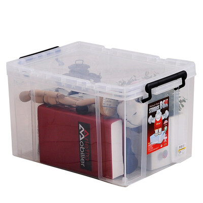 

[Jingdong Supermarket] Jubilee Dragon Citylong plastic storage box finishing box medium transparent compression thickening toy storage box 31L 6070