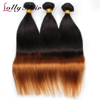 

Malaysian Hair Weave Bundles Ombre Malaysian Silky Straight Hair 3pcs T1B/30 Virgin Straight Hair Ombre Virgin Human Hair