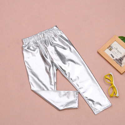 

CANIS@Hot Fashion Baby Girls' Meryl Shiny Solid Skinny Leggings