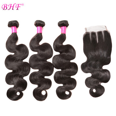 

Hair Malaysian Virgin Hair Body Wave 3 Bundles and Closure 400g Unprocessed Human Hair Weave Extension With Lace Closure