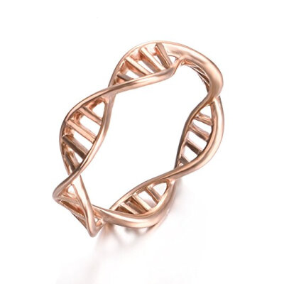 

Yoursfs® DNA Ring Chemistry Science Ring Molecule Ring 18K Gold Plated Vintage Jewelry Finger Rings