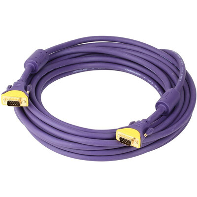

Akihabara (CHOSEAL) QS5102T8 VGA (3 + 4) позолоченный штекер с магнитным кольцом компьютерный проектор, поддерживающий кабель 8 метров