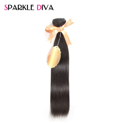 

Sparkle Diva Hair 8A Grade Virgin Unprocessed Human Hair 10шт. Бразильские волосы для волос на шерсти Бразильские девичьи волосы прямые