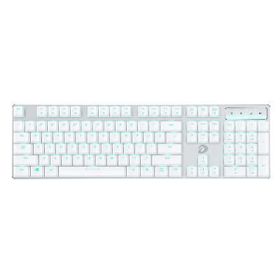 

Dareu EK820 ultra-thin 104-key games backlit office mechanical keyboard chocolate white red axis