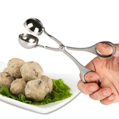 

Baijie Stainless Steel Meatball Maker Fish Balls Shrimp Balls Fried Beef Pills Molds Kitchen Gadgets Household Shrimp Ball Clips Non-stick