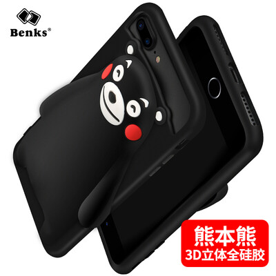 

Mobile Phone Cases Apple 8P 7P 6sp 6p Case Kumamoto Bear Silicone Case Black